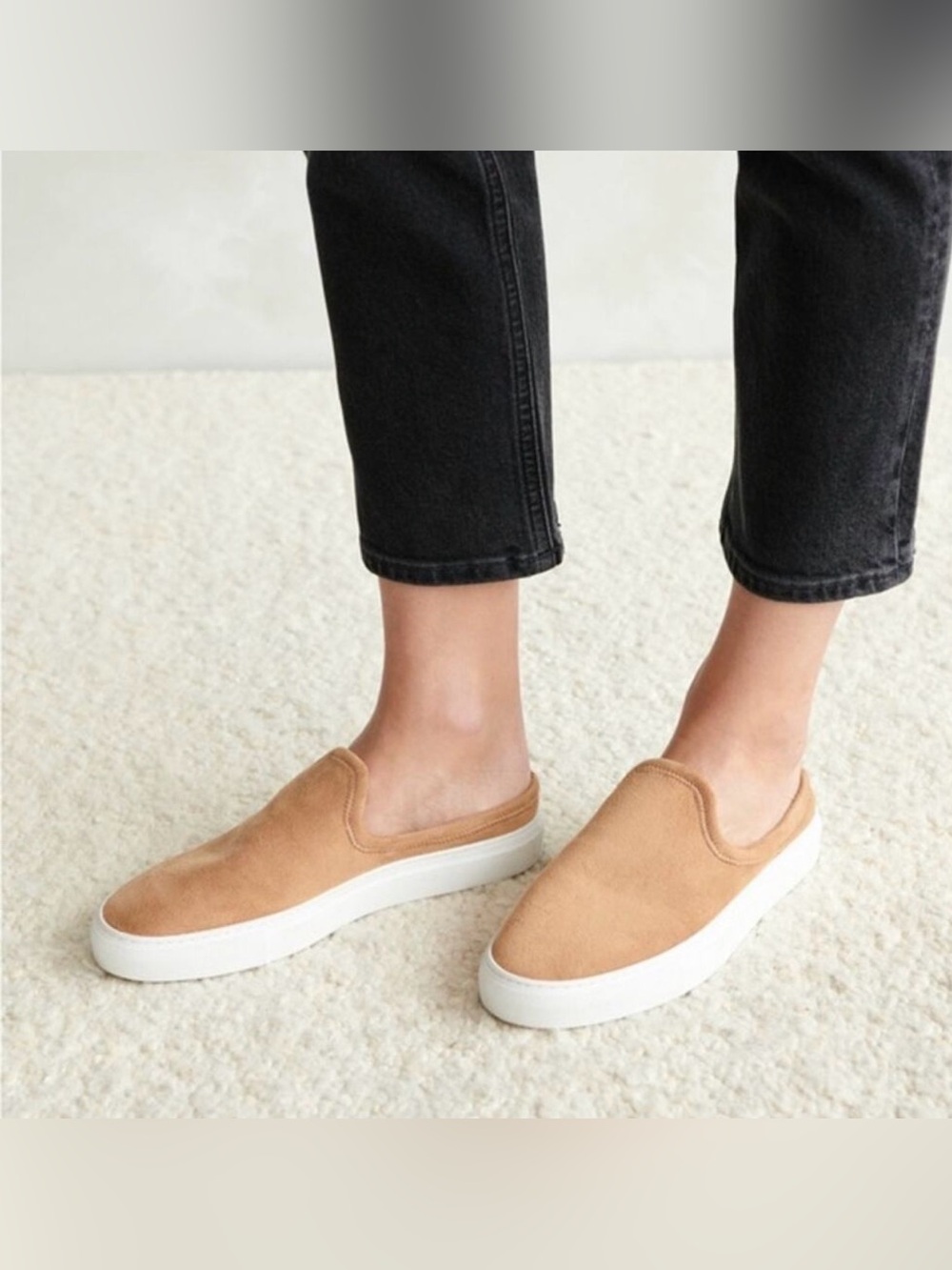 Jenni Kayne Suede Mule Sneakers in Honey Size 8/ EU 38